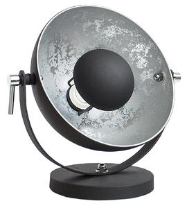 STUDIO fekete és ezüst asztali lámpa 40cm