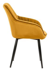 Stílusos szék Esmeralda mustársárga