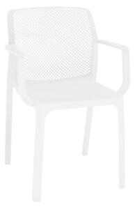 Rakásolható szék, fehér/műanyag, FRENIA