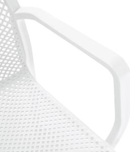 KONDELA Rakásolható szék, fehér/műanyag, FRENIA