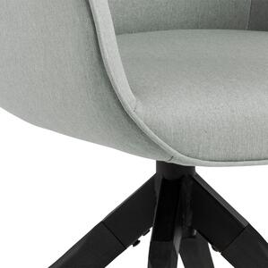Stílusos szék Ariella világos szürke - fekete