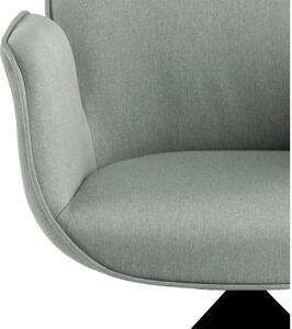 Stílusos szék Ariella világos szürke - fekete