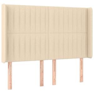 VidaXL krémszínű szövet LED-es fejtámla 147x16x118/128 cm