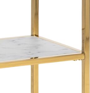 Luxus konzolasztal Agostino 79 cm arany - üveg