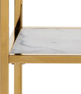 Luxus konzolasztal Agostino 79 cm arany - üveg
