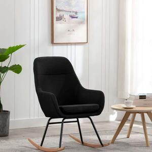 VidaXL Fekete Szövet Hintaszék - 61x89 cm