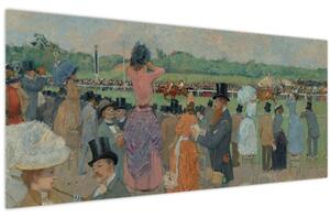 Kép - Jean-Louis Forain, The Races at Longchamp, reprodukciók (120x50 cm)