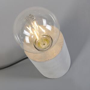 Modern asztali lámpa szürke - Bloque