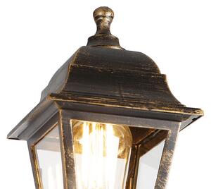 Klasszikus lámpás antik arany 3-lámpa IP44 - Nagybetű
