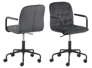 Stílusos irodai szék Zara sötétszürke