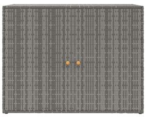 VidaXL Kerti Tárolószekrény - Polyrattan - Szürke - 100x55,5x80 cm