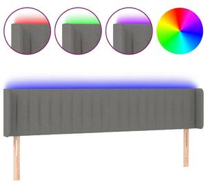VidaXL LED Ágyfejtámla - Szövet - 203cm