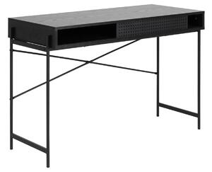 Stílusos íróasztal Naarah 110 cm fekete