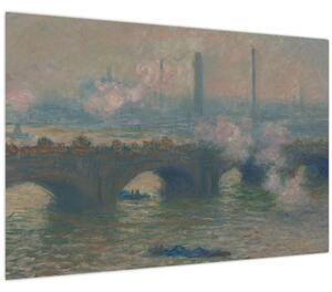 Kép - Claude Monet, Waterloo Bridge, Gray Day, reprodukciók (90x60 cm)