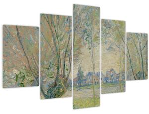 Kép - Claude Monet, Woman Seated under the Willows, reprodukciók (150x105 cm)