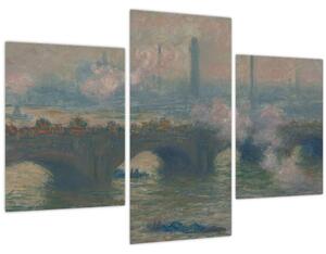 Kép - Claude Monet, Waterloo Bridge, Gray Day, reprodukciók (90x60 cm)