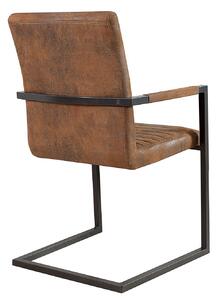 IMPERIAL antik barna-fekete fémvázas szék