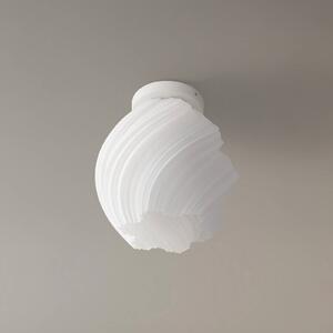 Lindby Nuvia mennyezeti világítás, magasság 32 cm, fehér, 3D nyomtatás, dimmelhető, Fehér / opál, Nappali / Étkező, Modern