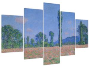 Kép - Claude Monet, Poppy Field (Giverny), reprodukciók (150x105 cm)