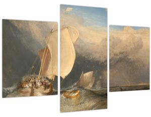 Kép - William Turner, Fishing Boats with Hucksters Bargaining for Fish, reprodukciók (90x60 cm)
