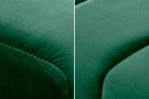 Stílusos ülőpad Halle 110 cm bársony - smaragdzöld