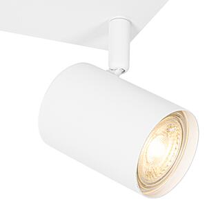 Modern mennyezeti lámpa fehér 2 fényű állítható téglalap alakú - Jeana