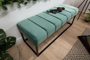 Stílusos ülőpad Halle 110 cm bársony - mentol zöld