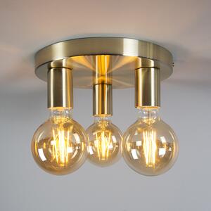 Art Deco mennyezeti lámpa arany kerek - Facil 3