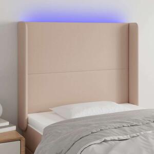 VidaXL LED-es Fejtámla - Műbőr - 103x16x118/128cm