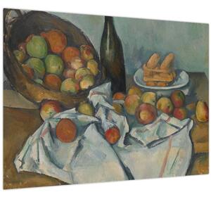 Üveg kép - Paul Cezanne, The Basket of Apples, reprodukciók (70x50 cm)