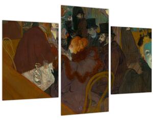 Kép - Henri de Toulouse-Lautrec, At the Moulin Rouge, reprodukciók (90x60 cm)