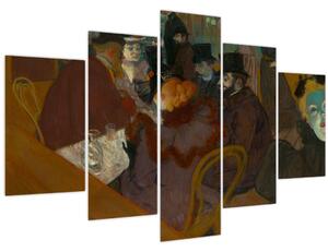 Kép - Henri de Toulouse-Lautrec, At the Moulin Rouge, reprodukciók (150x105 cm)