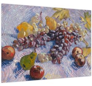 Kép - Vincent van Gogh, Grapes, Lemons, Pears, and Apples, reprodukciók (70x50 cm)