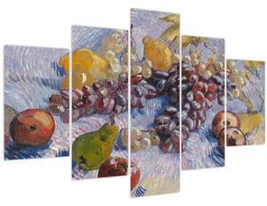 Kép - Vincent van Gogh, Grapes, Lemons, Pears, and Apples, reprodukciók (150x105 cm)