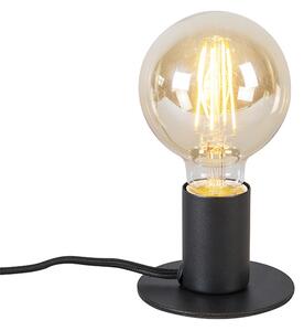 Modern asztali lámpa fekete - Facil