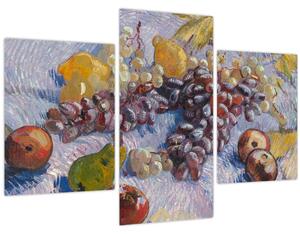 Kép - Vincent van Gogh, Grapes, Lemons, Pears, and Apples, reprodukciók (90x60 cm)