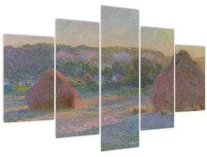 Kép - Claude Monet, Stacks of Wheat (End of Summer) , reprodukciók (150x105 cm)
