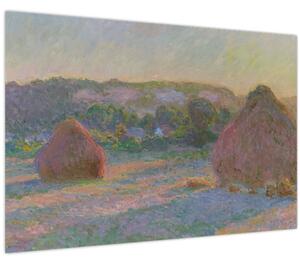 Kép - Claude Monet, Stacks of Wheat (End of Summer) , reprodukciók (90x60 cm)