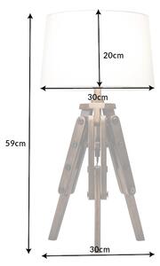 Design asztali lámpa Dawson 59 cm fehér