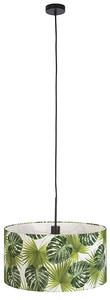 Botanikus függőlámpa fekete, 50 cm-es levél árnyékolással - Combi 1