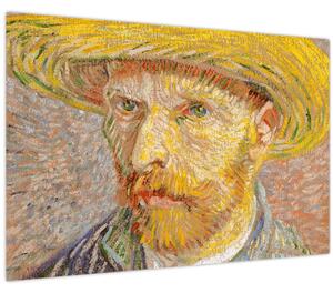 Kép - Vincent van Gogh, Self-Portrait with a Straw Hat (The Potato Peeler), reprodukciók (90x60 cm)