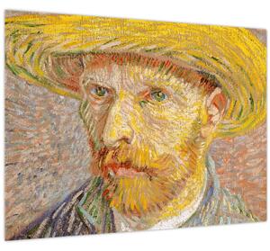 Kép - Vincent van Gogh, Self-Portrait with a Straw Hat (The Potato Peeler), reprodukciók (70x50 cm)