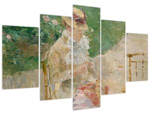 Kép - Berthe Morisot, Young Woman Knitting, reprodukciók (150x105 cm)
