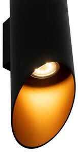 Design fali lámpa fekete arannyal - Organo S