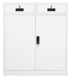 VidaXL Irodai Szekrény - Acél - Fehér - 90x40x102 cm