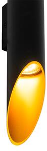 Design fali lámpa fekete arannyal - Organo L