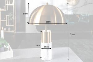 Design asztali lámpa Aamira 52 cm arany