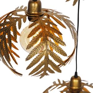 Vintage függő lámpa sárgaréz 5 fény - Botanica