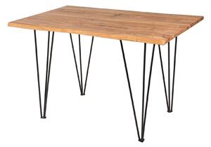 Design étkezőasztal Massive 120 cm asztallap 26 mm akác