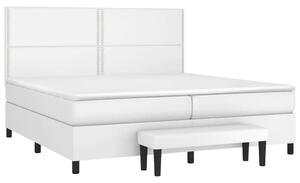 VidaXL Fehér Műbőr Ágy - 200x200 cm